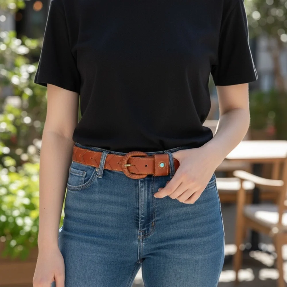 Neiman Marcus Turquoise Belt - Picture 3 of 7